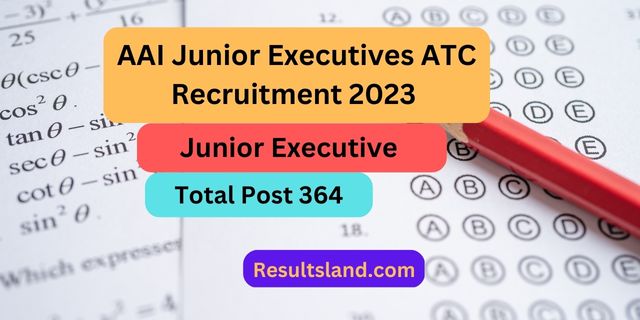 AAI Junior Executives ATC Recruitment 2023