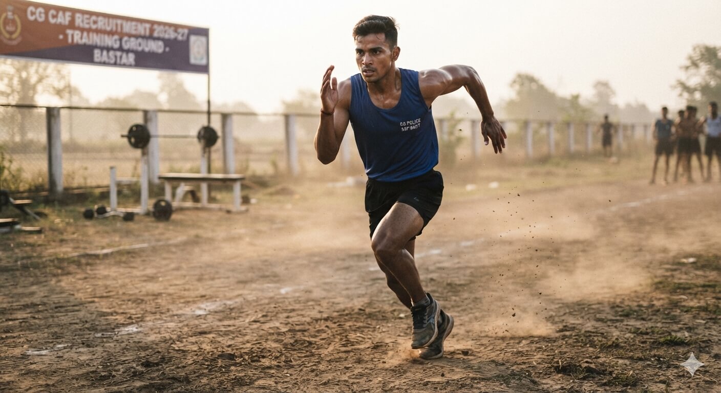 CG CAF Bharti 2026-27 Physical Test Running Preparation on Training Ground
